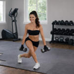 Dumbbell curtsy squat